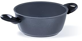 Barazzoni Casseruola 2 manici ø24cm, Rivestimento in ceramica, Made in Italy, Induzione+Gas con disco Full Induction, PFAS free, Linea Kéramos