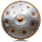 LOMUTY Handpan Drum 14 Töne 22 Zoll Stahltrommel in D-Moll Kurd 440 HZ Steel Tongue Drum mit weicher Tasche, Harmonic Percussion für Sound Healing, Meditation, Yoga, Silber