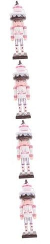 PRETYZOOM 4 Pezzi Schiaccianoci Burattini Torta Giocattolo Gelato Giocattoli Toy Soldier Schiaccianoci Piccolo Schiaccianoci Bambini Schiaccianoci Schiaccianoci Giocattolo All'Aperto