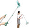 NOBBAT Telescopic Window Cleaning Poles Outside Window Cleaner U Shaped Extendable Squeegee Height adjustment 70~145cm for Window Cleaning Detachable Enlarged Glass Squeegee From Inside