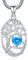 Eusense Tree of Life Necklace Birthstone March Pendant Copper Heart Necklace Tree Life Pendant Jewelry Gift for Women Ladies Girls