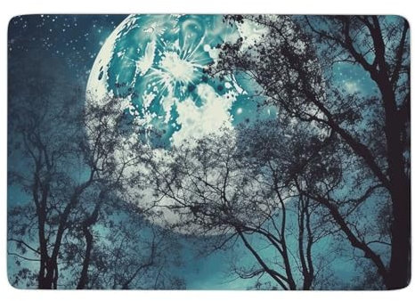 Blue Moon Teppich für Wohnzimmer, Einheitsgröße, weicher Plüsch-Teppich für Schlafzimmer, rutschfester Teppich für Nachttisch, Spielzimmer, Büro, Flur, Innendekoration, waschbarer Teppich