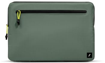 Native Union Ultralight Sleeve – Durable, Lightweight, Sustainable – Recycled Ripstop – Compatible with MacBook Pro 14” (M5, M4, M3, M2) (Slate Green)