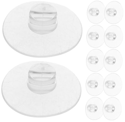 Cabilock 20pezzi Ganci Ventosa Rotondi Transparenti Per Gestione Ventose Per Finestre e Doccia Ganci Ventosa Per Superfici Piane Portaoggetti Da Scrivania Clip Leggera e Facile Da Riporre