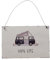 Boltze Home Deko Schild Blechschild Camping mit Spruch Van Life 21*14cm Deko für Terasse Balkon Garten Metallschild mit Henkel zum Aufhängen Deko Geschenk für Wohnzimmer Esszimmer Sommergarten Camper