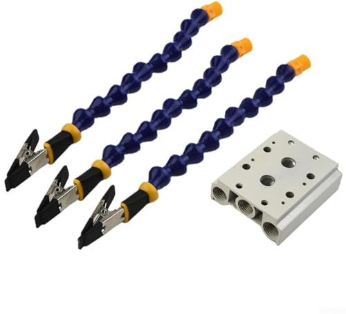 Soldador de clip de acero inoxidable con tubo de PP y brazos flexibles para tareas de soldadura y montaje (C)