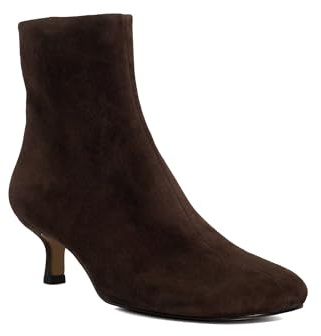Dune London Ladies ORINA Asymetric Kitten Heel Suede Ankle Boots Size UK 4 Suede