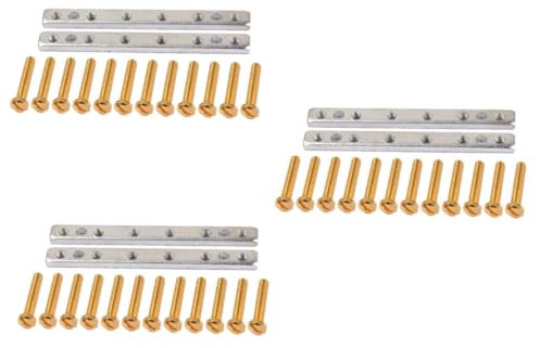 VICASKY 3 Stück Humbucker Pickup Kit mit Doppelt Gewickelten Spulen Cupronickel Pickup Basisplatte und Rahmen für Style Gitarren Ersatzteile für Doppelte Humbucker Tonabnehmer Robust und