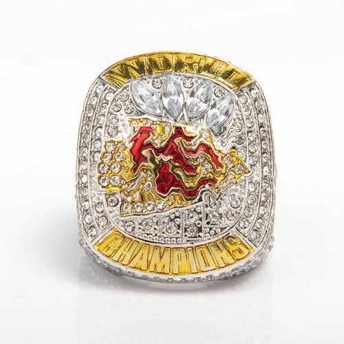 SFQEVHRZ Meisterschaftsring und Trophäe, 58. Football-Meisterschaftsring Super Bowl KC Holzgeschenkbox Sammlerstück(14#)