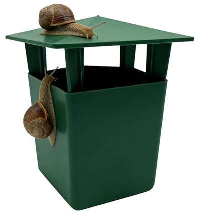 Snail Catcher Reusable Slug Trap - Green ABS Bait Box 1 to 3 Pack