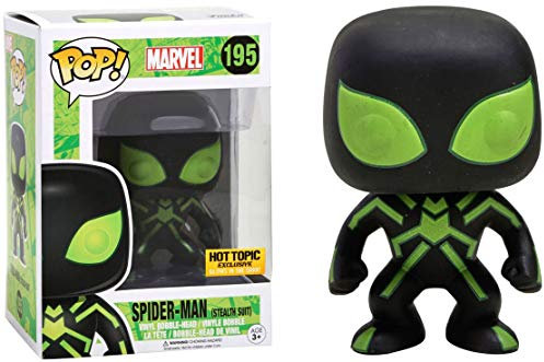 Funko Figurine Marvel Spider-Man Stealth brilla en la oscuridad Exclu Pop 10cm