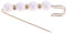 Sharplace Broche à Pince Épingle des Perles Bijoux de Décoration Bohémien pour Robe de Mariée, Costume, Châle, Écharpe, Sac, Blanc