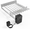 only fire Stainless Steel Electric Skewer Turner, Rotated Grilling Rack Shish Kabob Set with 7 Skewers and Dual-Purpose Rotisserie Motor