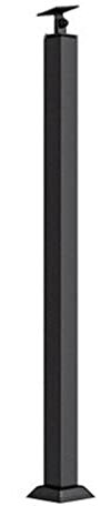 ZAQYCM Handlauf Handläufe Geländer Treppen Treppengeländer Indoor - Metallgeländer Quadratischer Pfosten & Holzhandlauf, Treppengeländer Mit Schrauben Für Flur, Innentreppe, Terrasse Und Veranda