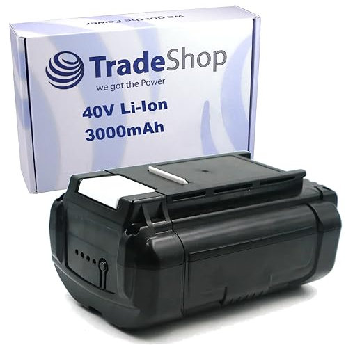 Trade-Shop Li-Ion Akku 36V/40V / 3000mAh kompatibel mit Ryobi RY40LM10 RY40LM30 RY40PW01DG9 RYi300BG RY36LMX51A-160 RY36LT33A-120 40V Lithium BRUSHLESS