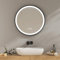 EMKE Badspiegel mit Beleuchtung 60cm wandspiegel rund mit 3 Lichtfarbe dimmbar, Antibeschlag, Speicherfunktion,Touch,3 Stunden automatische Abschaltung,energiesparend Spiegel rund
