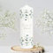 Wandtattoo Loft Hochzeitskerze personalisiert mit Namen und Datum, Motiv mit Eukalyptuszweigen unten und oben Boho, 25cm x 7cm, personalisierte Traukerze, Hochzeit Kerze gestalten, Hochzeitsgeschenk