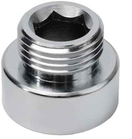 Shower Hose Adaptor,Plumbing Fittings Adapter For Shower Hose Head Chrome-Plated 3/4 Female To 1/2 Male Secure And Leak Proof(1pc)