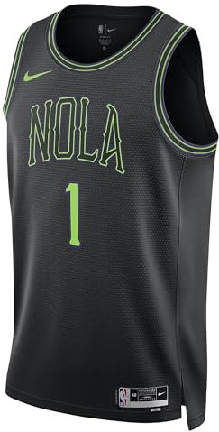 Nike Herren NBA City Edition Swingman Jersey Basketball Trikot Farbe: Pelicans/Williamson/Blk (012); Größe: S
