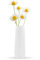 Kreative Kunststoffvase Rhombus langlebige Blumenvase Boho dekorative Vase Personalisierte Kunststoff Trockenblumen Vase für Desktop Wohnzimmer Bauernhaus Büro Hochzeit Ornament (Weiß)