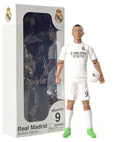 Sockers Banbo Toys Real Madrid CF Kylian Mbappe 20,3 cm große Fußball-Actionfigur