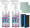 Bathroom Descaler Spray, Badezimmer Reiniger Schaum, Stubborn Stains Cleaner, Reiniger für Hartnäckige Flecken, Badezimmer-Entkalker-Spray, Allzweck-Reinigungsschaumspray, für Badezimmer (2)