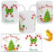 CREATIVASS Taza personalizada con nombre para Navidad y Reyes Magos Diseño Original Regalo Navidades Fiesta Melchor Gaspar Baltasar Renos Papa Noel Elfos 24 modelos (NAVIDAD5)