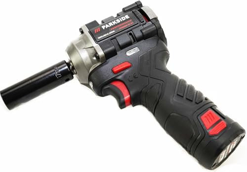 Parkside Performance - Avvitatore a percussione a batteria per auto, moto, 12 V, PPDSSA 12 A1 ½ in bundle con metro pieghevole (con batteria da 2,5 Ah