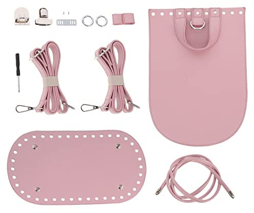 IWOWHERO Selbstgemacht Rucksack Kit Aus Waschbarem Pu Material Leichtes Rattan Bastelset Handgefertigte Web Rucksack Materialien Für Frauen Selbstgemacht Zubehör Für Sommer Strand Und Alltag