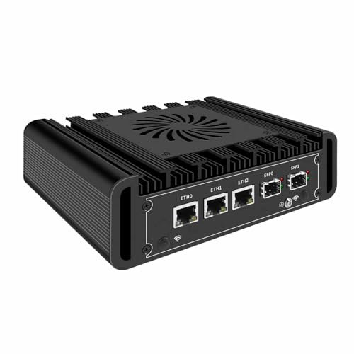 PcZinophyte Solider Firewall-PC 2x10G SFP+ 3x2,5G LANs i3 N305 Mini-Computer DDR5 NVMe Server-Host-Unterstützung Proxmox OPNsense