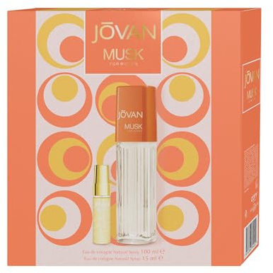 Geschenkset Jovan, Eau de Cologne, 100 ml, Eau de Cologne 15 ml, für Damen, Weihnachten, blumisierter Duft