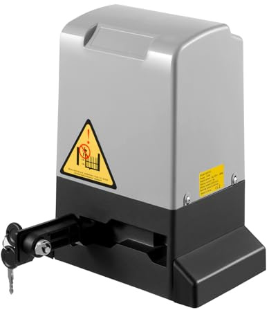 Schiebetorantrieb, 1800 kg Schiebetorantrieb Toröffner mit 2 Fernbedienungen und Schlüssel, 220V 750W Elektrischer Schiebetür Torantrieb für Auffahrten, Komplettes Schiebetor Tor Motor