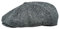 Sterkowski Peaky Style | Harris Tweed Schiebermütze für Herren | Schiebermütze Herren Cabrio Mütze Herren Schirmmützen für Herren Gatsby Cap 60 cm Schwarz/Grau
