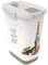 Rotho, Cody, Animal feed container 10 l, Plastic (PP) BPA anthracite/white, 10l (24,3 x 17,9 x 32,2 cm)