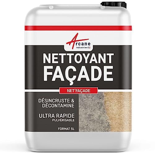 Nettoyant facade, produit professionnel, rapide, crépi, enduit - 5 L - ARCANE INDUSTRIES