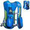 Azarxis - Mochila de Hidratación 5.5L Trail Running Ligera Chaleco Ciclismo con Bidon de Agua para Senderismo Escalada Corriente (Azul - Sólo un Chaleco)