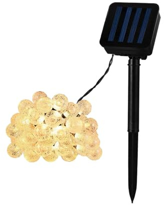 LEDKIA LIGHTING LED-Girlande Solar Aussen 30 Kugeln 5m 3000K Warmweiß