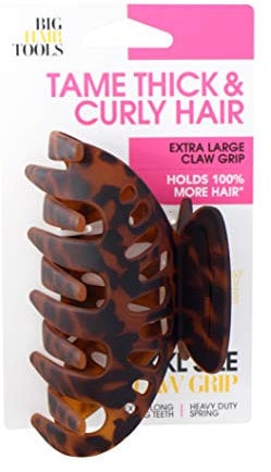 Big Hair Tools, XXL Size Claw Grip, Shell, 1 Pack