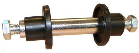 Unbekannt Axe Support pour Roue de brouette Diable 127 x 20 mm