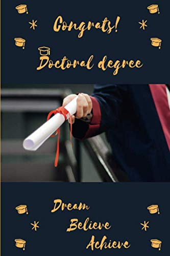 Notebook gift: PhD, Doctoral degree graduation