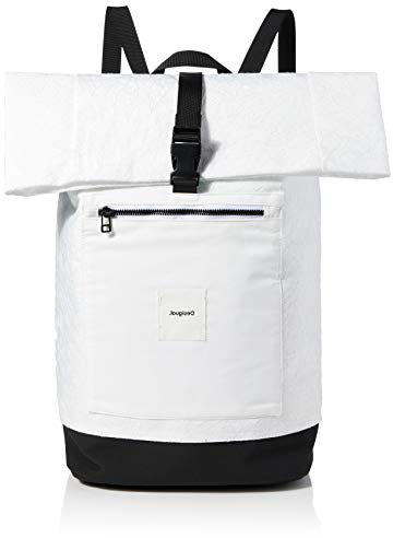 Desigual Womens Woven Backpack Big, White