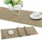 SHACOS Tischläufer Modern Vinyl Tischläufer Waschbar Hitzebeständig Tischläufer Küche Tischdecke Läufer Tischläufer Outdoor Abwaschbar PVC Tischläufer für Esszimmer Party Restaurant (Braun,30 x 180cm)