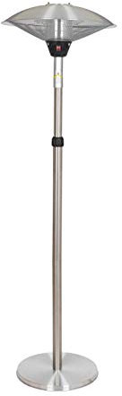La Hacienda Chauffage sur pied réglable Argenté 69567