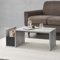 [en.casa] Couchtisch Bollnäs mit Ablagefach 90 x 45 x 35 Wohnzimmertisch Sofatisch Betonoptik