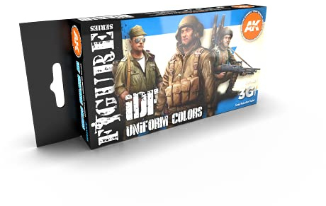 AK Interactive 3G IDF Uniform Colors – Kunststoff Modellierfarben & Zubehör, Artikel # AK-11631