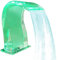 Wasserfall Schwimmbadbrunnen, Sommerparty Wasservorhang mit bunten LED-Lichtern, Swimmingpool Acryl Hydrotherapie Spa Schlagarmbad Pool Brunnen,08