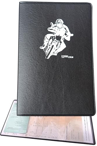 Ugozen Pochette Carte Grise Moto, Accessoire Moto Etui Protege Carte Grise et Assurance Permis, Noir de Fabrication FRANÇAISE…