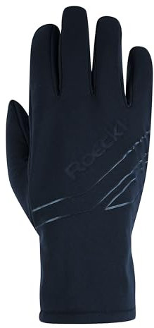 Roeckl Sports Outdoor Handschuh KOBUK, Windproof Unisex Fingerhandschuh, Schwarz 9.5