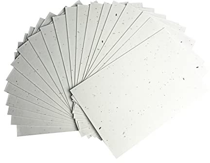 A5 Seeded Craft Paper 20 Sheets Size Mixed Wildflower Seeds 200GSM Plantable NATURAL NATION