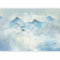 murando - Papier peint panoramique paysage 450x315 cm - Revêtement mural décoration pour chambre salon - Design moderne - Gris blanc - Montagnes brouillard paysage hiver bleu nature c-A-10012-a-a